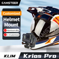 Klim Krios Pro Customized Motorcycle Helmet Chin Mount for GoPro hero11 10 9 Insta360OneX3 X2 Rs DJI Action Camera Accessories