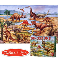 美國瑪莉莎 Melissa &amp; Doug 大型地板拼圖恐龍48 片