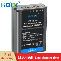 HQIX for OLYMPUS E-M1 E-M5 E-M5 Mark Ⅱ E-P5 PEN-F Camera BLN-1 Battery Charger