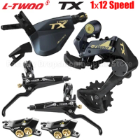 LTWOO TX 1x12 Speed Carbon Fiber MTB Bike Groupset Two Way Release Trigger Shifter Damping System Rear Derailleur Bicycle Parts