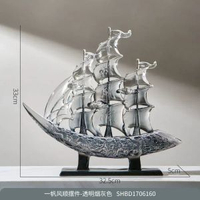 新中式一帆風順桌面擺件辦公室客廳電視櫃裝飾品喬遷搬家開業禮品