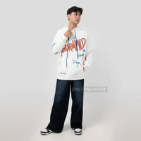 CALMMIND GRAFFITI WHITE HOODIE S