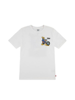 เสื้อยืดเด็กโตผู้ชาย Cheesyrider สี LeviS Egret