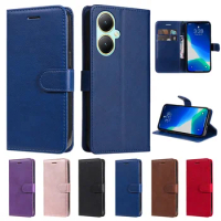For VIVO Y78 Case Leather Magnetic Flip Wallet Card Holder Phone Cover For VIVO Y27 Y78 Plus V27 Pro V29 Lite 5G VivoY78 Y 78