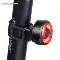 Bicycle Rear Light 15 LED SMT Super Bright Cycling Visual Warning Tail Lamp USB Charge Cycle Lantern BCL-222 Smart Sensor