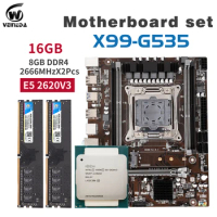 Motherboard Set Intel X99 CPU XEON E5 2620 V3 lga 2011-3 X99 D4 DDR4 With 2pcs X 8GB = 16GB 2666MHz DDR4 PC4 Memory