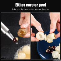 Longan Corer Lychee Corer Stainless Steel Longan Sheller Artefak Penembakan Longan cutenery