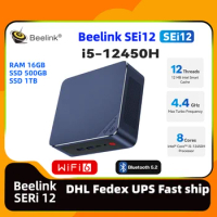 NEW Beelink SEi12 i5-12450H intel Core i5 12450H 12th gen office gaming mini pc ram 16G SSD 500G 1T DDR4 4K dp Beelink mini pc