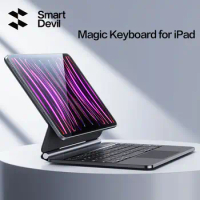 SmartDevil Wireless Bluetooth Magic Keyboard Case for iPad Pro 2022/2021/2018 iPad Air4/Air5 Keyboard Cover Tablet Accessories