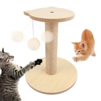 Cat Scratcher Tower Cat Tree Tower Tree With Fluffy Ball Cat Tree Tower Sisal Scratch Posts Natural Interactive Cat Scratcher