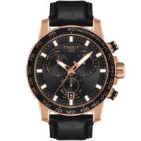 TISSOT天梭 SUPERSPORT CHRONO 三眼計時手錶(T1256173605100)-45.5mm