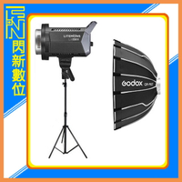 搶券最高折320｜GODOX 神牛 LA150 BI LED補光燈+QR-P60T 拋物線柔光罩+網格 單燈組(公司貨)