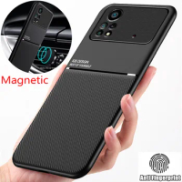 Leather Magnetic Car Phone Case For Xiaomi Poco X4 Pro 5G X3 NFC M3 M4 Pro M5 4G F4 GT Cover For Poco F3 X3 Pro X3 GT Case