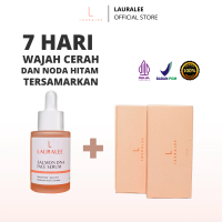 Lauralee Combo Hemat Brightening Serum Mini Salmon DNA 30ML & Paket Sabun Salmon DNA 2in1 3 Box (6pc