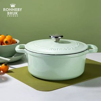 Ronneby Bruk瑞典琺瑯鍋鑄鐵鍋22cm燜燉鍋煲湯燜燒家用