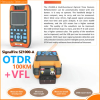 SignalFire ZS1000-A OTDR 100KM + VFL 5KM Optical Time Domain Reflectometer 1mW 100km 32dB/30dB 1310mm / 1550mm Box packed
