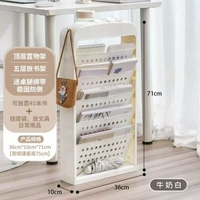 學生課室桌邊書架書本收納架大容量移動置物架雜誌書櫃