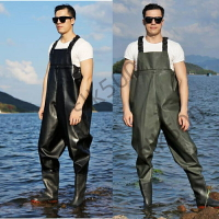 青蛙裝 下水褲 捕魚半身雨 褲涉水褲 防水褲 漁夫褲 水鞋防水褲 釣魚褲 涉水褲