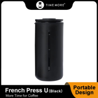 TIMEMORE Store French Press Coffee Small U 450ml Maker Utensils Mug White Black For Kitchen Home Trave Office