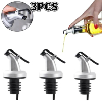 3PCS Oil Bottle Stopper Cap Dispenser Stopper Leak-proof Liquor Dispenser Sprayer Pourer Sauce Nozzle Liquor Leak-Proof Plug