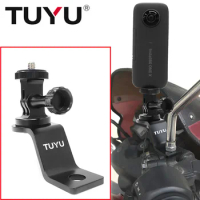 TUYU CNC Motorcycle handlebar bracket Insta360 ONE X/EVO Multi-Function Bike Holder For Insta 360 One X Video Camera