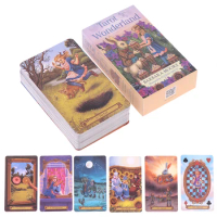 78pcs/Box Tarot In Wonderland Tarot Cards Deck Board Game Card Game Playing Cards Party Table Game Fortune-telling Oracle