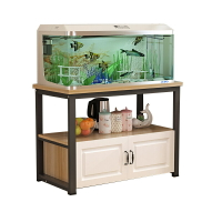 魚缸架 魚缸底座底櫃中小型魚缸架子鐵藝金屬鋁合金承重櫃子地櫃簡易客廳