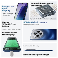 Xiaomi Redmi 14C จอแสดงผล 6.88 120Hz กล้อง AI คู่ 50MP แบตเตอรี่ขนาดใหญ่ 5160mAh Mi 14C