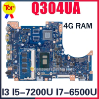 Q304UA Laptop Motherboard For ASUS Q304U Q304UAK I3-7100U I5-6200U I5-7200U I7-7500U I7-6500U 4GB-RAM Mainboard