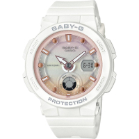 CASIO 卡西歐 Baby-G 海洋渡假 霓虹手錶 送禮首選-白 BGA-250-7A2