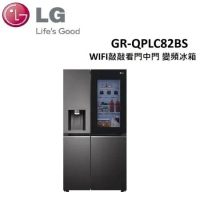 (贈衛生紙*3箱+現貨)LG 734公升 WiFi敲敲看門中門變頻冰箱 GR-QPLC82BS