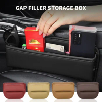 Multifunction Leather Car Seat Gap Storage Box Bag Organizer For Saab 9-3 93 9-5 9 3 900 9000 95 Scania Sweden Car Accessories
