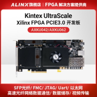 FPGA開發板ALINX黑金Xilinx Kintex UltraScale PCIE光纖XCKU040