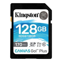 SD Card Canvas G0 Plus 128GB Class 10 Kingston SDG3