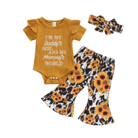 Baju monyet bayi perempuan, baju monyet kolar bulat, baju monyet, seluar bawah loceng