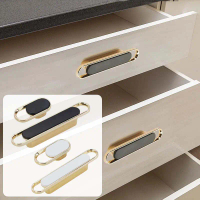 Tarikan Laci Gold Handle Laci Pintu Lemari Hitam Emas Lemari Minimalis Handle Furniture
