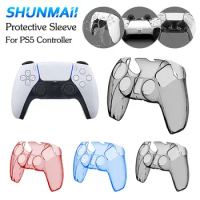Transparent PC Cover for Sony PlayStation5 Controller Clear Hard Case For PS5 Dual Sense Skin Shell Ultra Slim Cover Accessories
