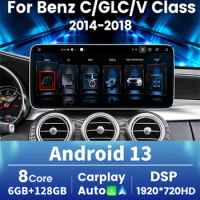 Newest Android Car Stereo For Mercedes Benz C V GLC Class W446 W447 X253 W205 2015 - 2018 GPS Multimedia Wireless Carpaly Auto
