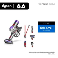 Dyson V8 Focus Clean handheld vacuum - Penyedot Debu Ringkas & Ringan | Daya hisap kuat | Membersihk