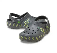 Crocs Kids Classic Bolt Lights Clog K Sandal Anak CCR2131850YK-0126 Carbon 29/30 Carbon