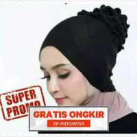 ANH (paket isi 5) Ciput bandana rajut anti pusing sanggul konde daleman kerudung ciput rajut premium