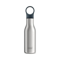 Joseph Joseph Loop Water Bottle 500ml (17 fl. oz) - Brushed/Anthracite