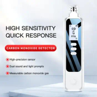 Poisoning Smoke &amp; Carbon Monoxide Detector Combination Smoke CO Sensor Alarm with LED Indicator Built in Siren Alert