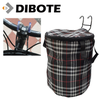 迪伯特DIBOTE 自行車用寵物袋/前置物袋/車籃/車袋 -格紋