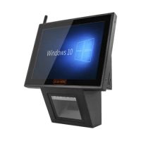 Best Price 1D 2D Barcode Scanner Windows Price Checker For Supermarket With 8 Inch Display