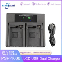 PSP-1000 PSP-2000 PSP-3000 LCD USB Camera Battery Dual Charger for Sony PlayStation Portable Console Gamepad PSP-110 PSP-S110