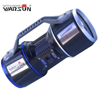 WARSUN D6000 Super Bright 20000 Lumens LED Torch USB Cas Waterproof Multiple Modes Long Battery Life
