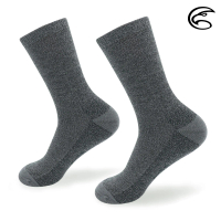 【ADISI】羊毛保暖襪 AS22052-黑灰(毛襪 保暖襪 中筒襪 滑雪襪)