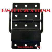 01 Bản lề TOÀN ĐEN 12 lỗ 70x 117mm bắt thùng dây, thùng đèn beam âm thanh.