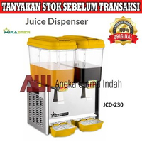 Wirastar JCD-230 Juice Dispenser - Mesin Minuman Dingin 2 tabung Sistem Aduk (Mixing) & Sistem Sempr
